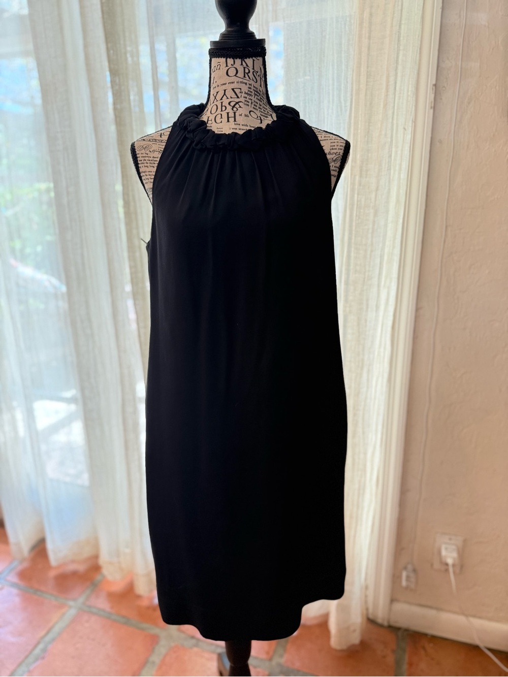 Ann Taylor Black Halter Neck Mini Dress